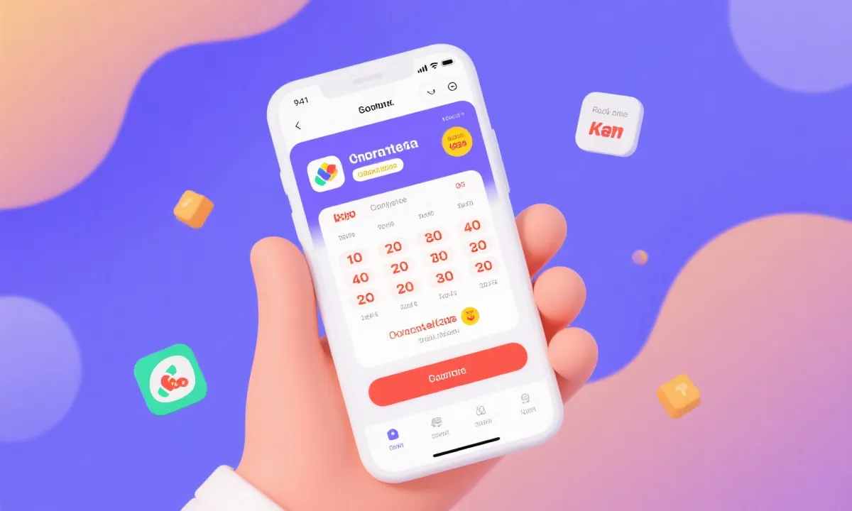 移动端开奖数据与走势图界面示意图